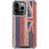 Hawaiian Flag Dark Wood iPhone 16 Pro Clear Case